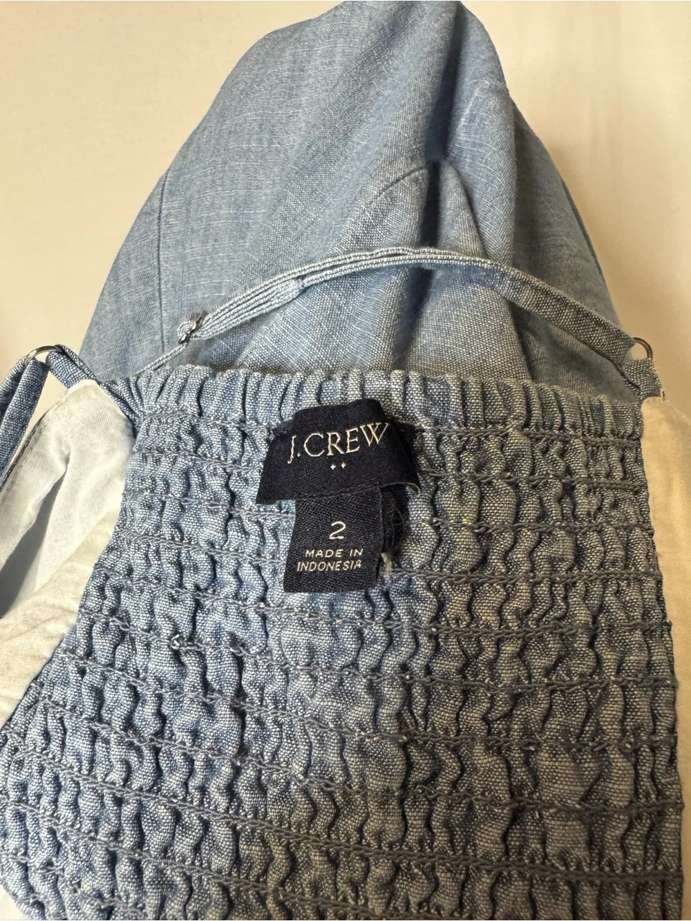 J. Crew Chambray Midi Dress size 2